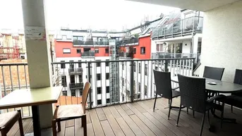 Expose Möblierte 3 Zimmerwohnung mit riesiger Innenhof- Terrasse