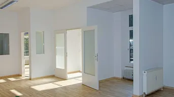Expose BARRIEREFREI - Großzügige helle Bürofläche/Atelier in zentraler Salzburger Stadtlage und Pkw-Tiefgaragenstellplätze