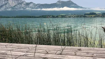 Expose Seehaus Mondsee, direkt über dem Wasser