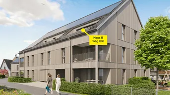 Expose 2-Zimmerwohnung mit Dachterrasse| B08