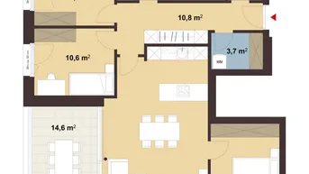 Expose 4-Zimmer-Terrassenwohnung mit guter Raumeinteilung | Top 11