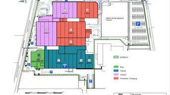 Expose 17.000 m2 Hallenkomplex- 2 x 1000 m2 Halle -ausweitbar auf 4000 m2 und 377m2 Büro im Loft und 190m2 Bür im EGfrei