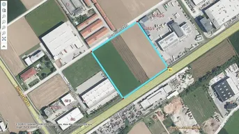Expose Grundstück (Flughafennähe) auf Basis Baurecht mit B Widmung direkt an der B 1 in Hörsching Auch für Logistiker !!