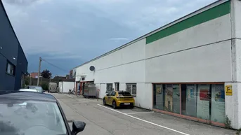 Expose Halle und Büro mit Geschäftsflächenwidmung nahe B 1 8.50 Meter hoch