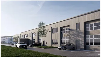 Expose Gewerbeobjekt - Grünwall neu gebaute Kaufhallen 47 m2 bis 197 m2 mit B Widmung FERTIGSTELLUNG HERBST 26