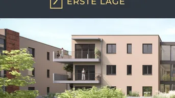 Expose ERSTE LAGE: Helle 73 m² Wohnung in Ruhelage mit 12 m² Balkon, Wohnzimmer, Küche, zwei Schlafzimmer und Nebenräume