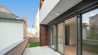 Expose Krems, Altstadt, Neubau, Erstbezug: 2 Zimmer, 57m² Wfl., 109m² Außenbereiche, H8/T2