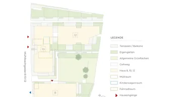 Expose Krems, Altstadt, Neubau, Erstbezug: 3 Zimmer, 73 m² Wfl., 24 m² Außenbereiche, H8/T4