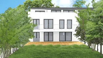 Expose Erstbezug - moderne, sehr sonnige Penthousemaisonette mit großzügigen Freiflächen und Weitblick in Klosterneuburg