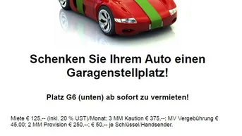 Expose Zentraler Garagenplatz ab sofort zu vermieten!