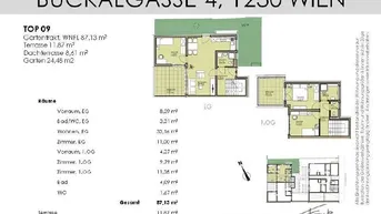 Expose sehr schöne 3 Zimmerwohnung mit 2 Terrassen und Eigengarten zu vermieten