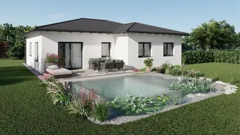 Expose Neubau Bungalow in Grünau im Almtal - perfekt für Naturliebhaber JETZT schlüsselfertig um € 473.600,-