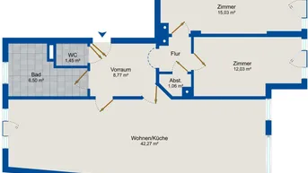 Expose Großzügige, moderne 3-Zimmer-Wohnung beim Wohnpark Sandleiten