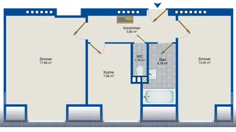 Expose Achtung Anlegerwohnung! Stadtwohnung mit perfekter Raumaufteilung! 