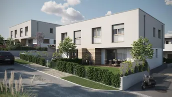Expose Niederneukirchen: Moderne Doppelhäuser in sonniger Grünruhelage im Ortsteil Dörfl - BA II