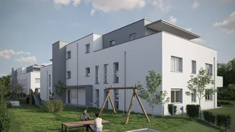 Expose Sattledt, Hauptstraße - Südseitige Eigentumswohnung mit großem Balkon - inkl. 2 Tiefgaragenstellplätze