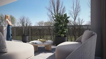 Expose Dachterrassenwohnung mit freier Sicht in die Traunauen - Tiegarage und Lift - Traun, Aumühlstraße
