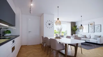 Expose STOCK IM WEG - Nachhaltige Dachgeschosswohnung mit Terrasse über Wien 