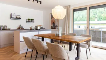 Expose Erstbezug: 112 m² Dachgeschosswohnung mit Traumterrasse &amp; 2 Tiefgaragenplätze in Erpfendorf