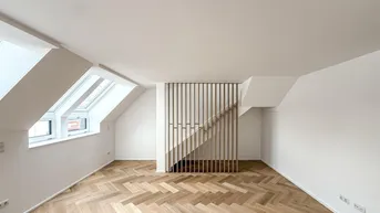 Expose Elevate 1090 – Erstbezug: Dachgeschoss - Maisonette Wohnung (klimatisiert) mit Balkon und Terrasse nahe U6 Alser Straße, AKH!