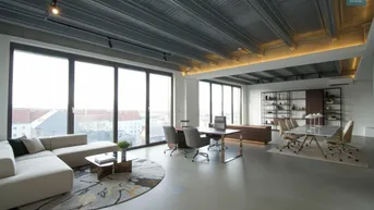 Expose The View! Penthouse Loft mit Dachterrasse samt Wien-Panorama-Blick in der Brotfabrik Wien!