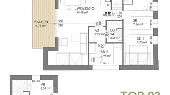 Expose 12er-Haus: neue 3-Zimmer Mansardenwohnung - ERSTBEZUG