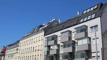 Expose WAGRAMER STRASSE, sonnige 64 m2 Neubau mit 4 m2 Loggia, 3 Zimmer, Komplettküche, Wannenbad, Parketten, U1-Nähe
