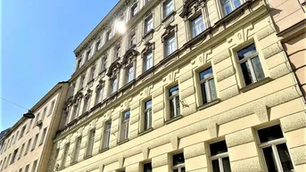 Expose VIKTORGASSE, U1-NÄHE, gepflegte 60 m2 Altbau, 2 Zimmer, Küche, Duschbad, Parketten, Hofruhelage