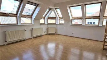Expose DACHGESCHOSS, AUGARTEN-NÄHE, 87 m² Maisonette mit 10 m2 Terrasse, Wohnküche, 2 Zimmer, Galerie, 2 Bäder, Rembrandtstraße