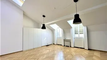 Expose GONZAGAGASSE, BÖRSE-NÄHE, klimatisiertes 122 m2 Dachgeschoss mit 8 m2 Terrasse, 3 Zimmer, Komplettküche, 2 Bäder, Parketten