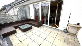 Expose VERMIETETES 48 m2 Dachgeschoss mit 13 m2 Balkon, Wohnküche, 1 Zimmer, Duschbad, Garage möglich, U3-Nähe, Lorystraße