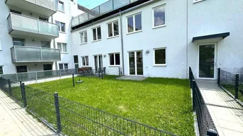 Expose LORYSTRASSE, vermietete 114 m2 Neubau-Maisonette mit 36 m2 Garten/Terrasse, 3 Zimmer, Wohnküche, 2 Bäder/WC, U3-Nähe