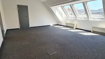 Expose SHARED OFFICE! KLIMATISIERTES 50 m2 Coworking-Büro, 1 Zimmer, Gemeinschaftsküche, Tower-Server, 2 Toiletten, Siebenbrunnengasse