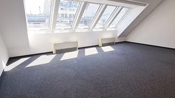 Expose SHARED OFFICE! KLIMATISIERTES 50 m2 Coworking-Büro, 1 Zimmer, Gemeinschaftsküche, Tower-Server, 2 Toiletten, Siebenbrunnengasse