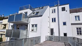 Expose U3-NÄHE, LORYSTRASSE, 61 m2 Neubau mit 45 m2 Terrasse, 2 Zimmer, Einbauküche, Wannenbad, Garage möglich, 3. Liftstock