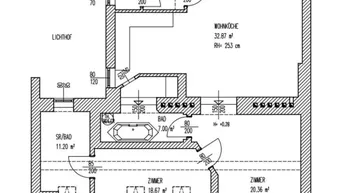 Expose AUGARTEN-NÄHE, FÖRSTERGASSE, klimatisiertes 93 m2 Dachgeschoß, 3 Zimmer, Komplettküche, 2 Bäder, Parketten, Fernblick