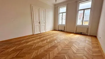 Expose UNBEFRISTET, PENZINGER STRASSE, 68 m2 Altbau mit 7 m2 Loggia, 2 Zimmer, Küche, Duschbad, Parketten, WG-geeignet, Grünblick