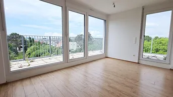 Expose GRÜNBLICK, RUHELAGE, sonniges 46 m2 Dachgeschoß mit 20 m2 Terrasse, 2 Zimmer, Komplettküche, Wannenbad, Lavendelweg