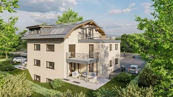 Expose Neubauprojekt am Grünland! traumhafte 3 Zimmerwohnung mit Balkon in Wals/Käferheim 