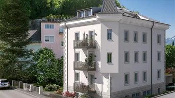 Expose Rarität! Top 2 Zimmer Terrassenwohnung mitten in der Riedenburg Salzburg Stadt