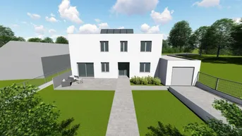 Expose Grundstück in ruhiger , zentraler Lage mit vorhandenem Bauplan für ein Doppelhaus