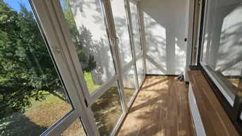 Expose RUHIGE 3 bis 4 Zimmer Wohnung mit Loggia und großem Gemeinschaftsgarten, nähe Neue Donau