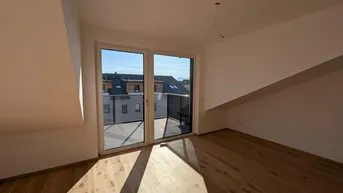 Expose Bezugsfertig - exklusive 2 Zimmer Erstbezugs-Dachgeschoss-Wohnung mit Balkon in Panoramalage im Ortszentrum Hallwang!