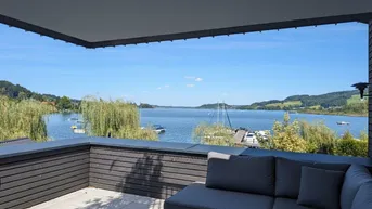 Expose Großzügige Erstbezugs-Terrassenwohnung mit Seezugang direkt am Obertrumer See!