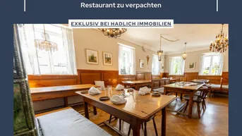 Expose ZU VERPACHTEN: traditionelles Restaurant mit ca. 60 Sitzplätzen und sonnigen Gastgarten
