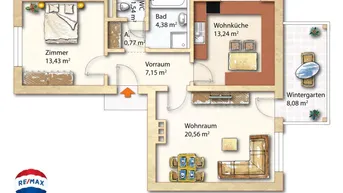 Expose Gut erhaltene Wohnung mit Charme – inkl. Wintergarten &amp; Tiefgarage in Top Lage