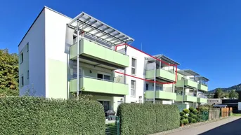 Expose Neuwertige 2-Zimmer-Eigentumswohnung mit Südbalkon, Lift und Carport