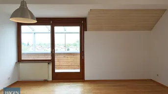 Expose Wohnen auf zwei Ebenen – Maisonette mit Veranda in ruhiger Lage von Lustenau