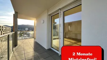 Expose 2 MONATE MIETZINSFREI!! - 2-Zimmerwohnung mit großem Balkon - WESTAUSRICHTUNG