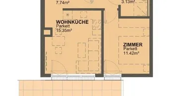 Expose DG-HIT mit 20m² Dachterrasse - Maximilian-Reichweg 3 - nähe Marchfeldkanal - Baujahr 2021